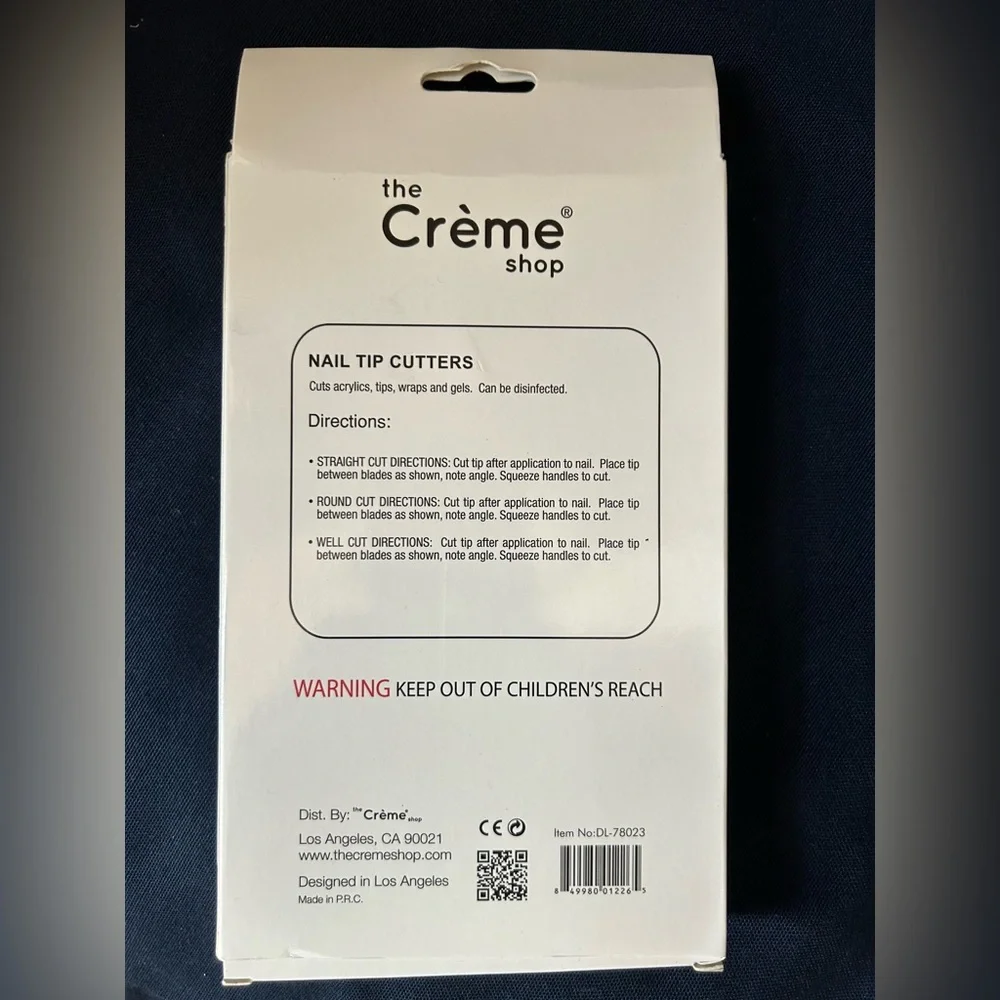 The Crème Shop Black Nail Tip Cutters